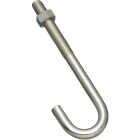 National 3/8 In. x 5 In. Zinc J Bolt Image 1